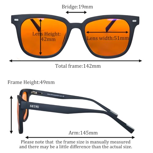 Gafas de bloqueo de luz azul SHINU para el trabajo prolongado y un mejor sueño 6