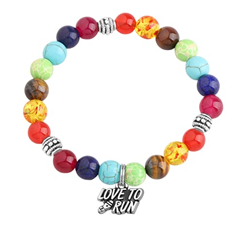 MYOSPARK Runners Gift Running Charm Bracelet Running Jewelry Cross Country Track Marathon Gifts Running Lover Gifts2