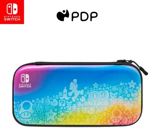 PDP Gaming Officially Licensed Switch Console Case - 1-UP Glow-in-the-dark - Works with Switch OLED & Lite
