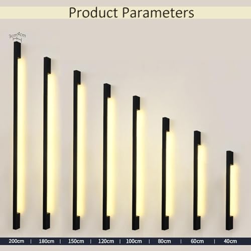 Applique murale LED extérieure 200cm dimmable avec télécommande étanche IP65 - 6