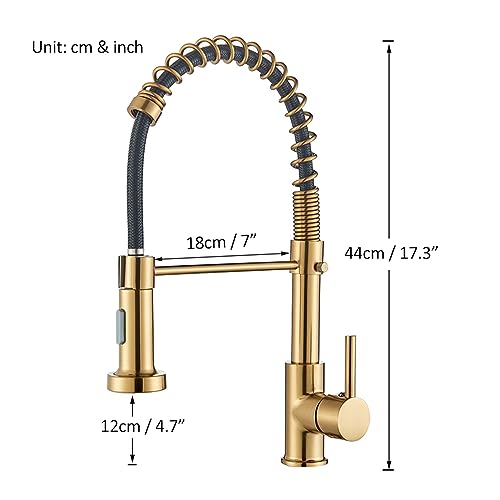 Mitigeur eau chaude froide or brossé pour une cuisine familiale chic - 4