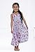 Disney Princess Little Girls Square Neck Smocked Cami Maxi Dress Lilac Princesses 6
