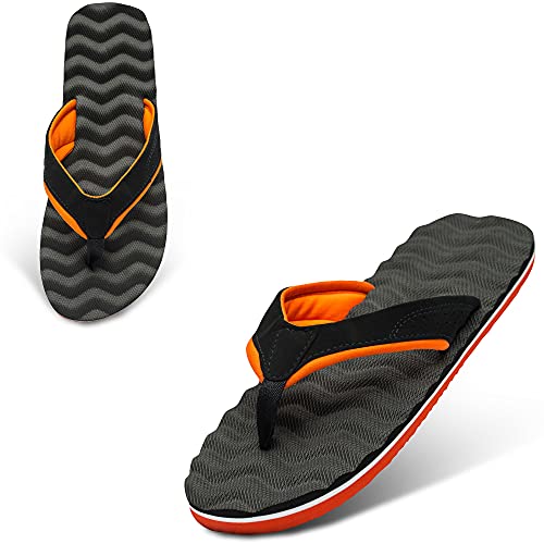 Alpine Swiss Joel Men’s Flip Flops | Lightweight Thong Sandals | Comfortable EVA Anti-Slip Insole | Beach & Indoor Outdoor Shoes 6