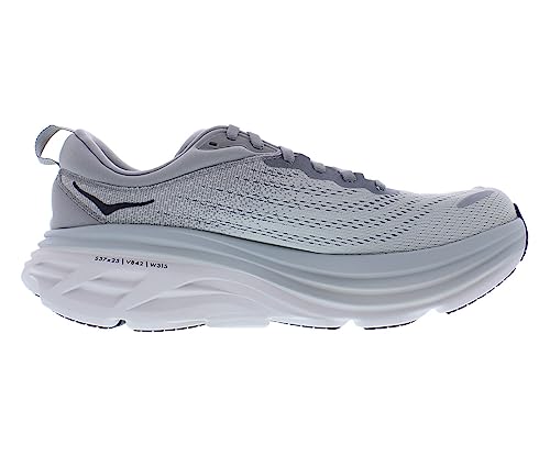 HOKA HOKA Bondi 8 Mens Shoes Size 7.5, Color: Sharkskin/Harbor Mist