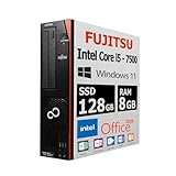 【整備済み品】富士通 デスクトップPC D587/D588/第7世代 i5-7500/Win11 Pro/MS Office H&B 2019/wajunのwifi/Bluetooth/DVD/8GB/128GB SSD
