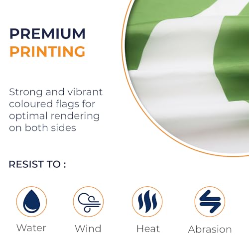 AZ FLAG, Pakistan Flag, 3x5 Ft, 100D Polyester Pakistani Banner with Two Metal Grommets, Fade Resistant, Vivid Colors - Image 3