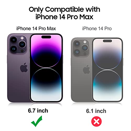 Kovasia For Iphone 14 Pro Max Case With 2Pcs Screen Protector & Slid Camera Lens Protector,14 Pro Max Case With Kickstand, Shockproof Military-Grade Protection Case For Iphone 14 Pro Max, Rose Gold #TOP1