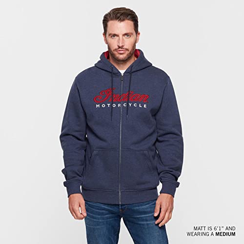 Indian Motorcycle Men's USA Flag Hoodie, Navy