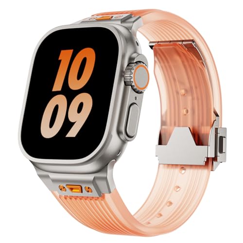 Royce&Roland Apple watch �o���h Ultra 3 2 1 �Ή�(49mm) Series 10 9 8 7 6 5 4 SE �Ή� (46mm 45mm 44mm) ������� �A�b�v���E�H�b�` (�V���R�� �X�e�����X) �E���g���o��