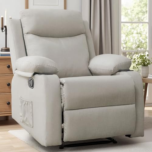 Sillón Plegable Tela Lino Caqui miniatura 1