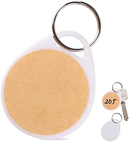 30PCS Plastic White Key Tags