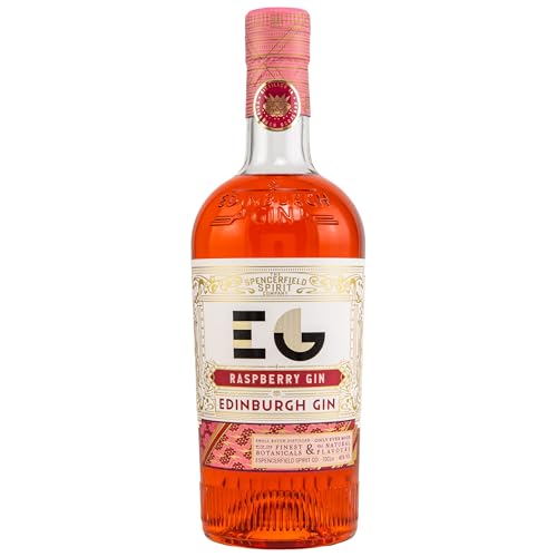 Edinburgh Gin Raspberry Flavoured Gin 70cl | 40% ABV | Locally Sourced Perthshire Raspberries | 100% Naturally Flavoured | Perfect for Cocktails | Ideal for Gifts