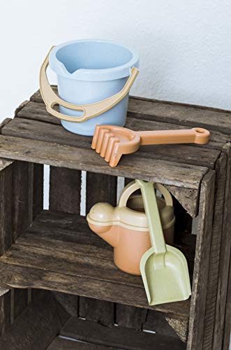 Dantoy - Bio Sandset für Spaß im Freien - Aus Bio-Kunststoff hergestellt - Eimer, Gießkanne, Rechen und Schaufel - Altersgruppe 2+ Jahre
