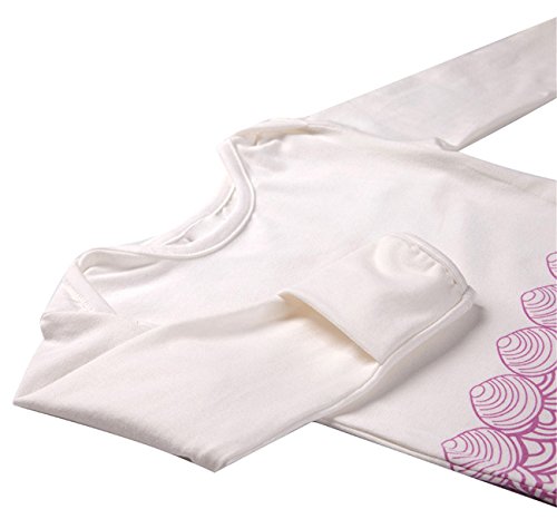 image for Mrotrida Newborn Swaddle Blanket Cute Baby Onesies Long Sleeves Mermai