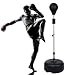 Anfan Reflex Bag Free Standing Boxing Speed Punching Bag, Adjustable Height for Adult&Kid, Boxing Punching Ball (Black)
