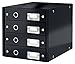 Produktbild Leitz Click & Store Schubladenset, 4 Schubladen, A4, schwarz, 60490095