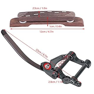 Shanrya Cordier de Guitare Bridge Set Guitars Parts Rotation Durable SG LP Jazz Guitars pour Guitar Loves - Les Beatles, Paul McCartney, John Lennon, RIngo Starr, George Harrison Shanrya Cordier de Guitare Bridge Set Guitars Parts Rotation Durable SG LP Jazz Guitars pour Guitar Loves – Image 2