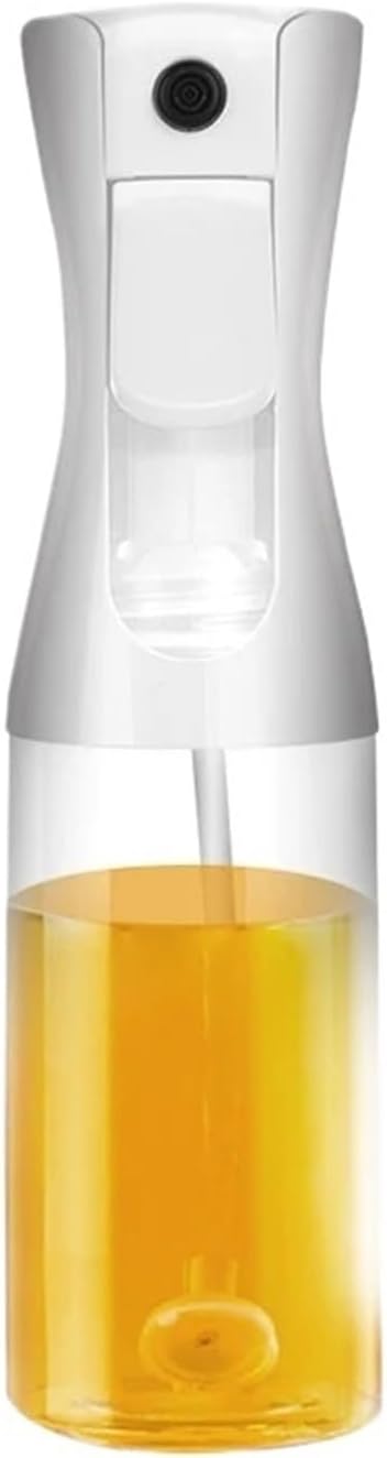 3 Pack Oil Spray Bottle for Kitchen Cooking, Oil Sprayer with Adjustable Nozzle for Camping, BBQ, Baking, Vinegar & Soy Sauce (6oz,)(500ml white)