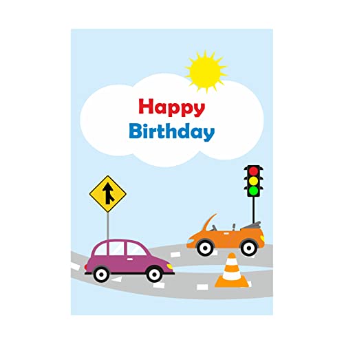 Image of Pretty UR Party Colourful Cars Party decorations Kit - 80 pcs includes Banner, balloons, thank you, centerpiece, danglers, Cars Party Supplies, Vehicles Birthday Decor, DIY Decor Pack for kids, boys