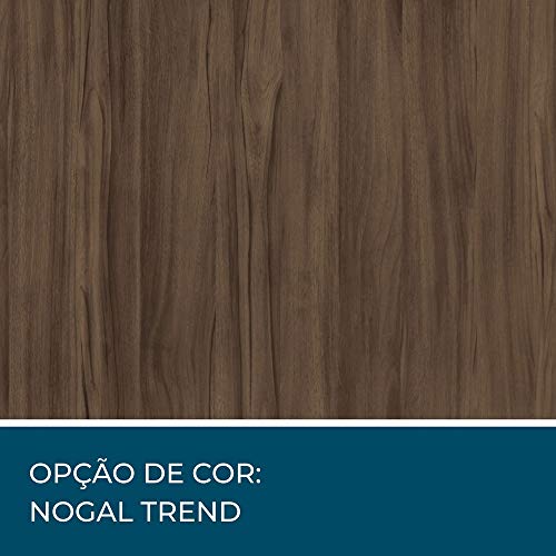 Mesa Escrivaninha Office 2 Gavetas Nogal Notável Móveis