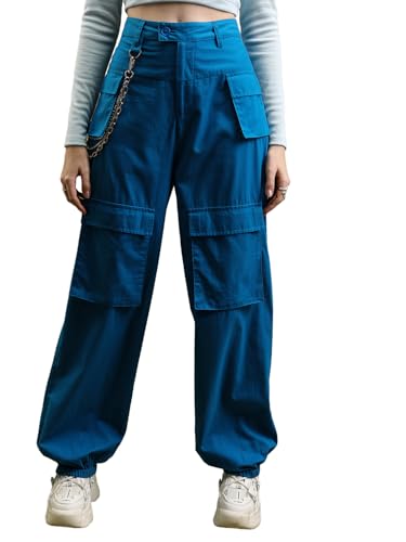 Image of Tokyo Talkies Women's Regular Fit Cargos Trousers| High-Rise