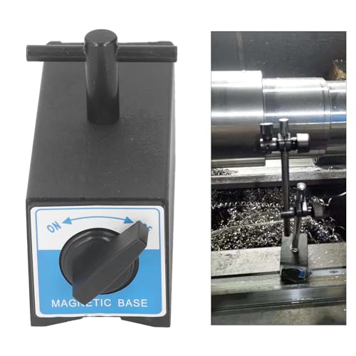 Base Magnética 120kg Interruptor Industrial Rosca M6 Soporte V Forma Fuerza Succión Alta para Herramientas Soldadura Fijación Segura