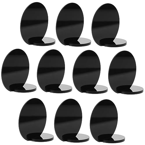 Ciieeo 10 Set Round Acrylic Table Numbers for Wedding Reception Elegant Blank Signs with Stands DIY Chic and Table Display for Events