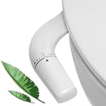 Bidet Attachment for Toilet UK - WITHLENT Ultra-Slim Bidet with Non-Electric Dual Nozzle(Frontal & Rear Wash) Adjustable Water Pressure, Toilet Seat Attachment,Easy to Install