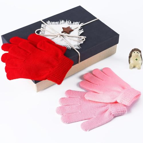 Cooraby 12 Pairs Kid'S Winter Magic Gloves Children Stretchy Warm Magic Gloves Boys Or Girls Knit Gloves thumb #4