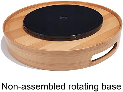Homerays Lazy Susan Turntable 12inch 360° Rotating Spice Condiment Holder Turntable Cupboard Organizer Revolving Spice Rack for Kitchen Cabinet (No direct contact with food)