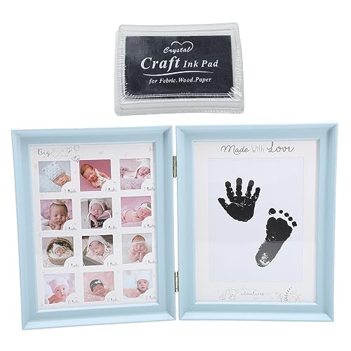 CORHAD 1Pc Footprint Frame Photo Frame for Milestone Memories for Newborn and Showers Design for Cherishing Growth Records