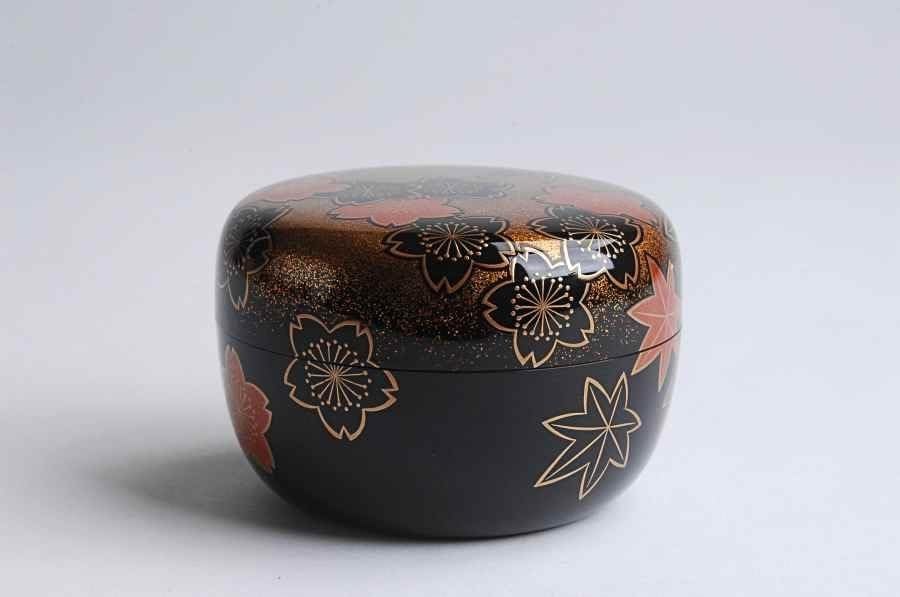 茶道具　輪島塗　蒔絵職人　日野拓也作　玉兎蒔絵　炉縁　共箱　M　R8986B 茶道具 輪島塗 蒔絵職人 日野拓也作 玉兎蒔絵 炉縁 共箱 M R8986B