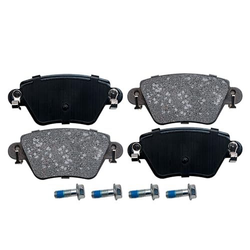 Image of Detroit Axle - Rear Brake Pads for 2002 2003 2004 2005 Jaguar X-Type Ceramic Brake Pads w /Hardware Replacement