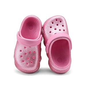 Casual Bright-Colored Clogs for Kid’s, Toddlers, Girls, Breathable Lightweight Children’s Garden Shoes for Beach Pool, Anti Slip Sandals Clogs
