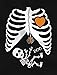 Tstars Halloween Skeleton Xray Rib Cage Costume Women T-Shirt X-Large Black
