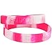 Skeleteen Breast Cancer Awareness Bracelets - Pink Ribbon Camouflage Silicone Rubber Cancer Support Bulk Party Giveaways Favors - Lot of 50