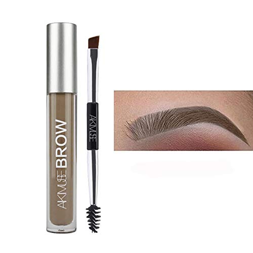 MIPAHI Semi-permanent Waterproof Eyebrow Gel, 24 Hours Long Lasting Oil And Sweat, Natural Colored Makeup Eyebrow Pencil Set, Suitable For Novices And Easy To Operate (With Brush)