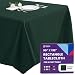 Gee Di Moda GDMPRT90132HG Rectangle Tablecloth, 90" x 132", Hunter Green
