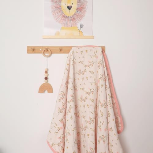Miniatura 3 de Miuk!Ns Mantas Bebés Muslin Mantas Para Bebés Recién Nacidos, 100 Algodón, Ultrasuaves Y Ligeras, Adecuadas Para Niñas Y Niños Pequeños - 120 X 120cm Rosa