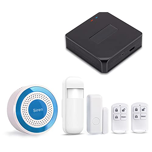 aixi-SHS 433Mhz Sirena Seguridad Sistema de Alarma Compatible con Wi-Fi 433 MHz RF Bridge-EWeLink App (Sistema de Alarma de Interior de la Sirena + Bridge) Cover