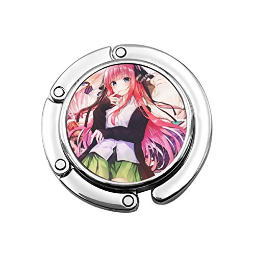 Preisvergleich Produktbild The Quintessential Quintuplets Faltbare Handtaschenhaken, 2er-Set Aufhänger klappbarer Tischaufhänger Halter Damen Taschenaufbewahrung