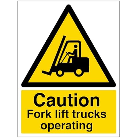 V Safety Caution Fork Lift Sign Cover