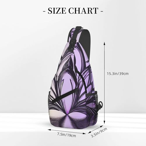 Mochila cruzada tipo bolso, negra, para excursión y uso urbano miniatura 3