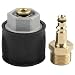 Messing M22 14 mm Schnellanschluss-Adapter für Kärcher für Hochdruckreiniger der K-Serie, Hochdruck-Schlauchverbinder mit Schnell-Klick-Design für Rohrreinigung und Gartenbewässerungsarmaturen