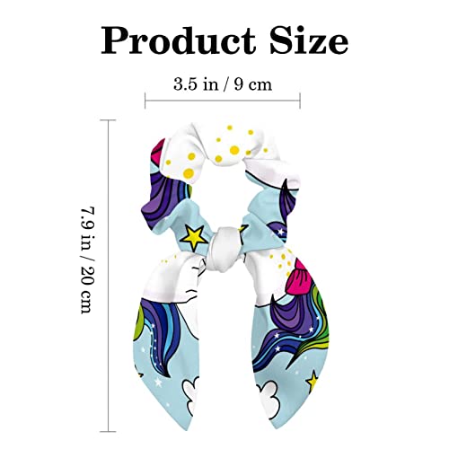 Chouchous en forme de licorne accessoires cheveux velours