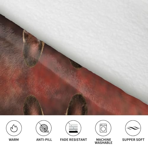 Couverture à capuche oversize bouledogue français pull flanelle marron