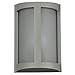 Pier - LED Outdoor Wall Light - Satin Finish - Ribbed Frosted Glass Shade