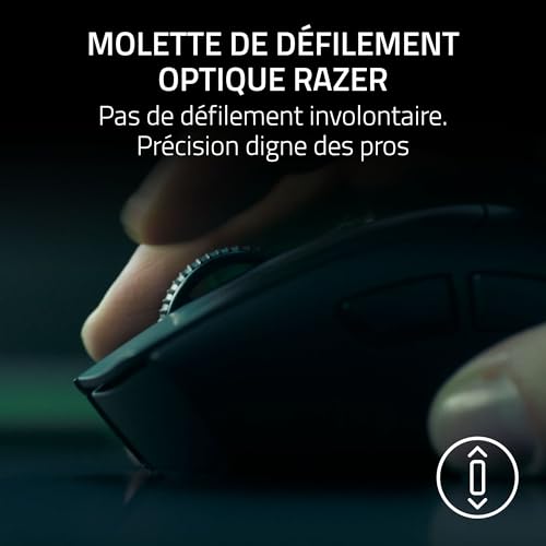 Razer DeathAdder V4 Pro Esport sans Fil Ergonomique ultralégère 56g 2 4 GHZ Hyperspeed Focus Pro 45K Sensor 8K Hz Polling Switches optiques Gen 4 | - vue 8