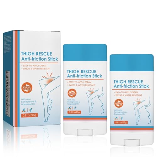 Anti Wundreib Stick Anti Chafing Stick gegen Oberschenkel Reiben Anti Scheuer Balsam für Füße Für Laufen Oberschenkel Reiben und Unterarm Ferse Schutz Sanfter Hautschutz für Sport & Alltag (2PCS)