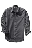 Edwards Men's Adjustable Cuff Cafe Shirt, Steel Grey, XXXX-Large Tall